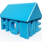 House Word Icon Showing House For Sale